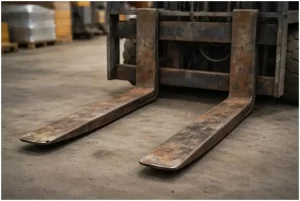 Jak prawidłowo ocenić zużycie wideł w wózku widłowym?